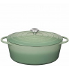 Litinový hrnec oválný Provence 33 cm světle zelený - Küchenprofi (Litinový Hrnec na pečení Provence oválný 33 cm světle zelený - Küchenprofi) Litinový hrnec oválný Provence 33 cm světle zelený - Küchenprofi (Litinový Hrnec na pečení Provence oválný 33 cm světle zelený - Küchenprofi)
