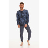 Pánske pyžamo Greg 2XL Modrá Dlhé Pánske pyžamo Greg 2XL Modrá Dlhé