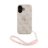 Guess PU 4G Metal Logo Strap zadný kryt pre iPhone 16 Pink Guess PU 4G Metal Logo Strap zadný kryt pre iPhone 16 Pink
