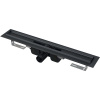 Alcadrain Podlahový žľab 850 mm, s okrajom pre perforovaný rošt, čierna matná, APZ1BLACK-850 Alcadrain Podlahový žľab 850 mm, s okrajom pre perforovaný rošt, čierna matná, APZ1BLACK-850