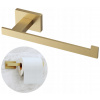 Držiak na toaletný papier štvorcový vešiak do kúpeľne zlatý Caro Držiak na toaletný papier štvorcový vešiak do kúpeľne zlatý Caro
