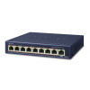 PLANET GSD-908HP sieťový prepínač Nespravované Gigabit Ethernet (10/100/1000) Podpora napájania cez Ethernet (PoE) Modrá (GSD-908HP) PLANET GSD-908HP sieťový prepínač Nespravované Gigabit Ethernet (10/100/1000) Podpora napájania cez Ethernet (PoE) Modrá (GSD-908HP)