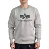 Alpha Industries mikina Basic Sweater pastel grey Veľkosť: XXL, Farba: šedá Alpha Industries mikina Basic Sweater pastel grey Veľkosť: XXL, Farba: šedá