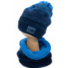 Fashionkids Chlapčenský set čiapka + nakrčník modrá Farba: Modrá, Veľkosť: 52-54 Fashionkids Chlapčenský set čiapka + nakrčník modrá Farba: Modrá, Veľkosť: 52-54