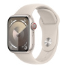 Apple Watch Series 9 Cellular 45mm Hvězdně bílý hliník s hvězdně bílým sportovním řemínkem S/M MRM83QC/A