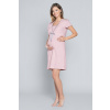 Italian Fashion Materská tehotenská nočná košeľa na kojenie Italian Fashion Felicita marhuľová, Veľkosť S, Farba marhuľová