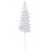 Umelý vianočný stromček na paličke, vianočná ozdoba, 21 cm, biely Umelý vianočný stromček na paličke, vianočná ozdoba, 21 cm, biely
