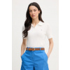 Tommy Hilfiger polo tričko dámske bavlnené WW0WW49362 biela XS Tommy Hilfiger polo tričko dámske bavlnené WW0WW49362 biela XS