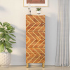 zahrada-XL Vysoká skrinka hnedo-čierna 40x33,5x110 cm masívne mango 356812 zahrada-XL Vysoká skrinka hnedo-čierna 40x33,5x110 cm masívne mango 356812