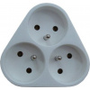 Solight rozbočka, 3x 10A, trojuholník, biela P94 Solight rozbočka, 3x 10A, trojuholník, biela P94