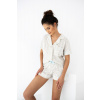 Krátke pyžamko na zapínanie Sensis Amalia XL krémová Krátke pyžamko na zapínanie Sensis Amalia XL krémová