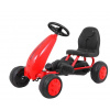 LEAN TOYS Šľapacia kára pre najmenších červená LEAN TOYS Šľapacia kára pre najmenších červená