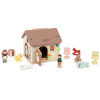 Teddies Skládanka vkládačka dům dřevo 11ks 16x15x14cm 18m+ Teddies Skládanka vkládačka dům dřevo 11ks 16x15x14cm 18m+