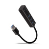 AXAGON HMA-CR3A, USB 3.2 Gen 1 hub, porty 3x USB-A + čtečka karet SD/microSD, kovový, kabel USB-A 20 AXAGON HMA-CR3A, USB 3.2 Gen 1 hub, porty 3x USB-A + čtečka karet SD/microSD, kovový, kabel USB-A 20