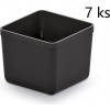 PlasticFuture Set 7 Unite box 5,5x5,5x16,5 cm černý PlasticFuture Set 7 Unite box 5,5x5,5x16,5 cm černý