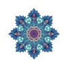 ZUTY Maľovanie podľa čísel - MODRÁ MANDALA Rámovanie: vypnuté plátno na rám, Rozmer: 80x100 cm ZUTY Maľovanie podľa čísel - MODRÁ MANDALA Rámovanie: vypnuté plátno na rám, Rozmer: 80x100 cm