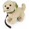 Eco-Friendly pes zlatý retriever stojaci s vodítkom 25 cm Eco-Friendly pes zlatý retriever stojaci s vodítkom 25 cm