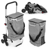 Skladací nákupný vozík s taškou 30 litrov Triple Wheels Thermal Pocket ModernHome Skladací nákupný vozík s taškou 30 litrov Triple Wheels Thermal Pocket ModernHome