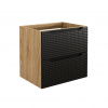 ArtCom Skrinka pod umývadlo LUXOR Black 82-60-2S | 60 cm ArtCom Skrinka pod umývadlo LUXOR Black 82-60-2S | 60 cm