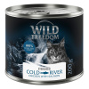 Wild Freedom Adult Sterilised 6 x 200 g – bez obilnín - Cold River Sterilised – kuracie a treska Wild Freedom Adult Sterilised 6 x 200 g – bez obilnín - Cold River Sterilised – kuracie a treska