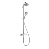 Hansgrohe Sprchový systém Raindance S na stěnu s termostatickou baterií chrom 27115000 Hansgrohe Sprchový systém Raindance S na stěnu s termostatickou baterií chrom 27115000