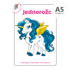 Omaľovanka A5 - Jednorožci Omaľovanka A5 - Jednorožci