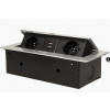 Výklopný blok zapuštěný ORNO OR-AE-13109/G, 2x 230V a 2x USB, stříbrná, bez kabelu Výklopný blok zapuštěný ORNO OR-AE-13109/G, 2x 230V a 2x USB, stříbrná, bez kabelu