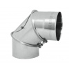 Komínové nerezové koleno 0-87 ° s rev. otvorom ø200 mm, hr. mat. 0,8 mm Komínové nerezové koleno 0-87 ° s rev. otvorom ø200 mm, hr. mat. 0,8 mm