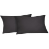 Obliečka na vankúš (2 ks) Satin 40x80 cm, antracitový Obliečka na vankúš (2 ks) Satin 40x80 cm, antracitový
