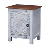 Sanu Babu Nočný stolík z mangového dreva, ručné rezby, 50x35x65cm (7X) Sanu Babu Nočný stolík z mangového dreva, ručné rezby, 50x35x65cm (7X)