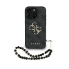 Guess PU 4G Metal Logo Strap zadný kryt pre iPhone 15 Pro Max Black Guess PU 4G Metal Logo Strap zadný kryt pre iPhone 15 Pro Max Black