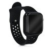 Silikónový remienok a obal Apple Watch Series 4 / 5 (40mm) – čierna Silikónový remienok a obal Apple Watch Series 4 / 5 (40mm) – čierna