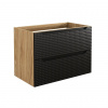 ArtCom Skrinka pod umývadlo LUXOR Black 82-80-2S | 80 cm ArtCom Skrinka pod umývadlo LUXOR Black 82-80-2S | 80 cm