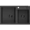 Dvojkomorový drez Mexen Tomas, granitový, čierny Dvojkomorový drez Mexen Tomas, granitový, čierny