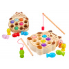 mamido Drevená šikovnosť hra Chytanie rybičiek s 2 prútmi mamido Drevená šikovnosť hra Chytanie rybičiek s 2 prútmi
