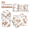 3D Mantinel s povlečením + zavinovačka zdarma, Liška, béžová,bílá (31022201) 3D Mantinel s povlečením + zavinovačka zdarma, Liška, béžová,bílá (31022201)