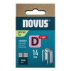 NOVUS tenké, ploché drôtené sponky typ D, 53 F/14 mm/ D-Point , 600 ks NOVUS tenké, ploché drôtené sponky typ D, 53 F/14 mm/ D-Point , 600 ks