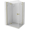 Mexen Mist-H L Duo, 2-krídlový sprchový kút 75 x 70 cm, číre sklo, zlatý lesklý profil, 8A5L-075L-070P-50-00 Mexen Mist-H L Duo, 2-krídlový sprchový kút 75 x 70 cm, číre sklo, zlatý lesklý profil, 8A5L-075L-070P-50-00