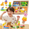 Viga Toys VIGA Drevené bloky Farebné lesné príbehy Box 58el. Viga Toys VIGA Drevené bloky Farebné lesné príbehy Box 58el.