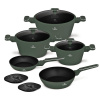 Sada nádobí Berlingerhaus s titanovým povrchem 10 ks Matte green Collection Sada nádobí Berlingerhaus s titanovým povrchem 10 ks Matte green Collection