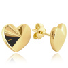 MINET Decentné zlaté srdcové náušnice Au 585/1000 1,70g MINET Decentné zlaté srdcové náušnice Au 585/1000 1,70g