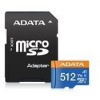 Pamäťová karta ADATA Premier micro SDXC karta 512GB UHS-I Class 10 + adaptér (AUSDX512GUICL10A1-RA1) Pamäťová karta ADATA Premier micro SDXC karta 512GB UHS-I Class 10 + adaptér (AUSDX512GUICL10A1-RA1)
