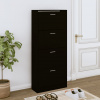 zahrada-XL Botník čierny 63x24x147 cm spracované drevo 342544 zahrada-XL Botník čierny 63x24x147 cm spracované drevo 342544