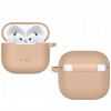 Puzdro s flipom Tech-protect pre Apple AirPods 4, béžové Puzdro s flipom Tech-protect pre Apple AirPods 4, béžové