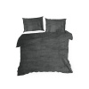 Teplé obliečky na posteľ s jemným vysokým vlasom - Flano grafitovej farby, prikrývka 220 x 200 cm + 2 vankúše 70 x 80 cm, ZA-459562 Teplé obliečky na posteľ s jemným vysokým vlasom - Flano grafitovej farby, prikrývka 220 x 200 cm + 2 vankúše 70 x 80 cm, ZA-459562