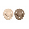 Bibs De Lux silikon 2 ks Vanilla / dark oak Bibs De Lux silikon 2 ks Vanilla / dark oak
