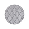 Okrúhly terasový koberec SANTORINI - 457 antracitový Priemer koberca: 200cm Okrúhly terasový koberec SANTORINI - 457 antracitový Priemer koberca: 200cm