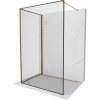 Mexen Kioto sprchová stena Walk-in 110 x 100 cm, čierny rám, ružové zlato - 800-110-212-60-70-100 Mexen Kioto sprchová stena Walk-in 110 x 100 cm, čierny rám, ružové zlato - 800-110-212-60-70-100