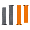 AppleMix TACTICAL Magband pre Apple Watch 42 / 44 / 45 / 46 / 49 mm - silikónový - sivý / oranžový AppleMix TACTICAL Magband pre Apple Watch 42 / 44 / 45 / 46 / 49 mm - silikónový - sivý / oranžový