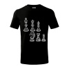 Šachové figúrky kreslené - Tričko detské bavlnené - 104-110cm / 3-4 roky ( Čierna ) Šachové figúrky kreslené - Tričko detské bavlnené - 104-110cm / 3-4 roky ( Čierna )